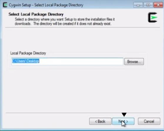 Select-local-package-directory