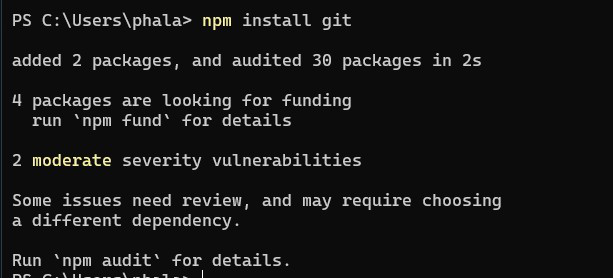 Install-GIT-using-npm